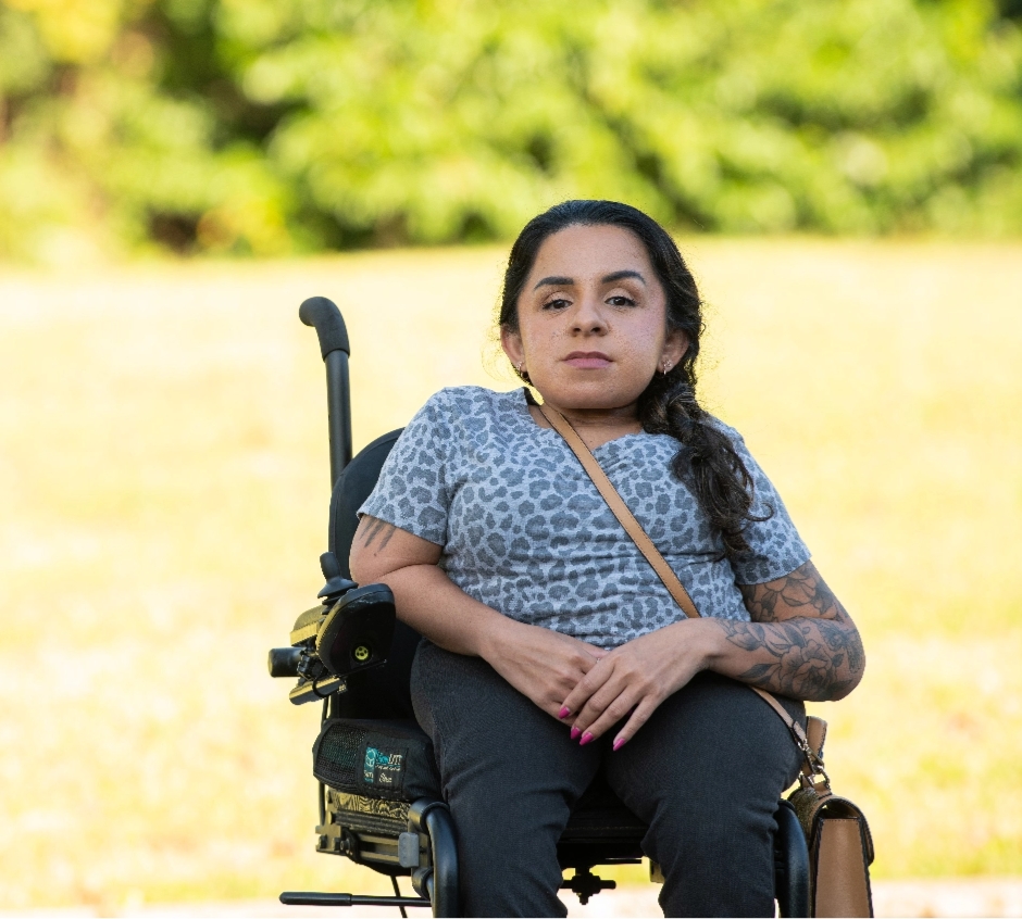 Woman in a wheelchair