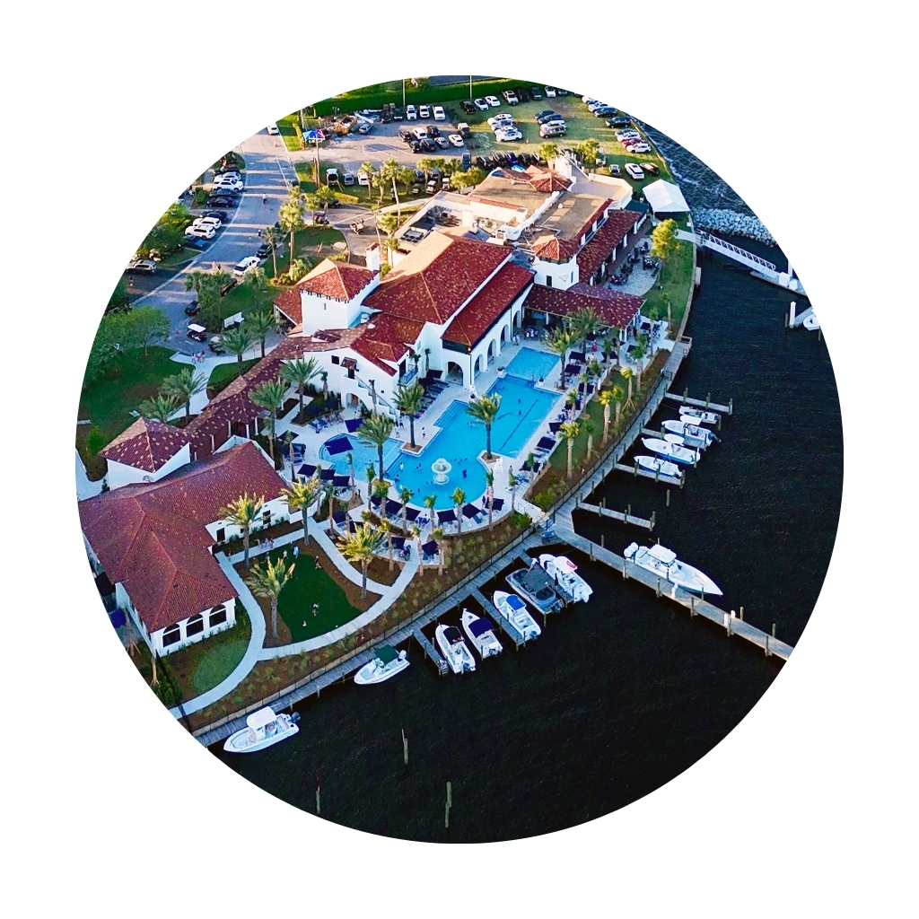 Bird's eye view of the Florida Yacht Club